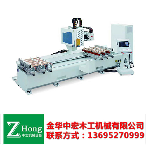 雙排十軸數控榫槽機